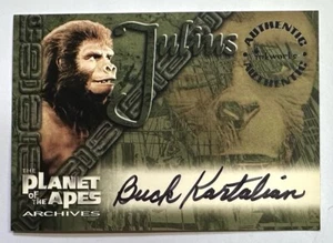 PLANET DER AFFEN : BUCK KARTALIAN als JULIUS AUTOGRAMMKARTE INKWORKS A5 1999 - Bild 1 von 2