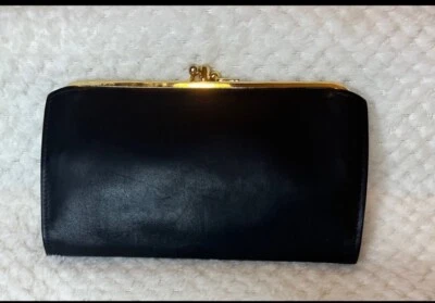  Couro bovino preto vintage Rolf's - Imagem 1 de 4