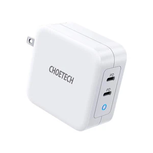 CHOETECH PD100W Dual USB Type-C Fast Charger Wall Charger for iPhone 11 Pro - Picture 1 of 15