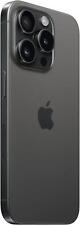 Apple iPhone 15 Pro A2848 AT&T Only 128GB Black Titanium Very Good Light Burn