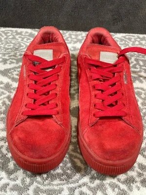 Zapatos informales de gamuza PUMA clásicos talla EE. UU. 6 UE 36 mono rojo helado de alto riesgo 362303-05 Foto 1 de 4