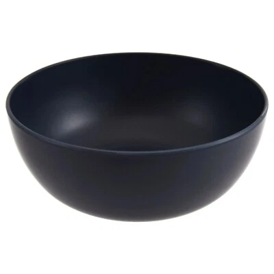 Set of 4 | Mainstays Plastic Cereal Salad Bowls, Round, Dark Blue 38 oz - Image 1 of 4