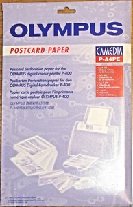 OLYMPUS CAMEDIA P-A4PE 25 hojas de papel postal fotográfico A4 - Imagen 1 de 3