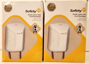 Lot of 2 Safety First Outlet Covers With Cord Shorteners - 48308  FREE SHIPPING  - Picture 1 of 4