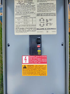 Square D GFCI 50AMP BREAKER BOX FOR HOT TUBS OR SPA