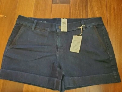 Ann Taylor 牛仔牛仔裤短裤 MSRP $68.00 内缝 3.25 英寸全新带标签女式 12 码全新 — 第 1/4 张图片