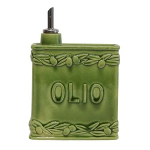 Virginia Casa Olio Cruet - Green Olive Oil Bottle/Container - Handmade in Italy - Picture 1 of 1