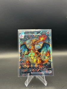 Charizard ex Stained-Glass Pattern Card Fractal-Glass Holographic ART CART - Picture 1 of 2