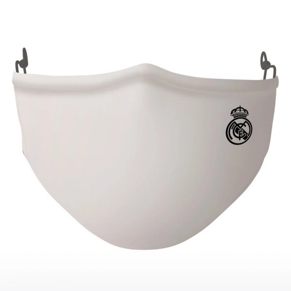 Mascherina Igienica in Stoffa Riutilizzabile Real Madrid C.F. SF430915 Bianco - Immagine 1 di 1