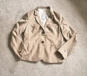Womens Natural Colour Blazer By H&M. UK Size 10. New With Tags - Picture 1 of 7