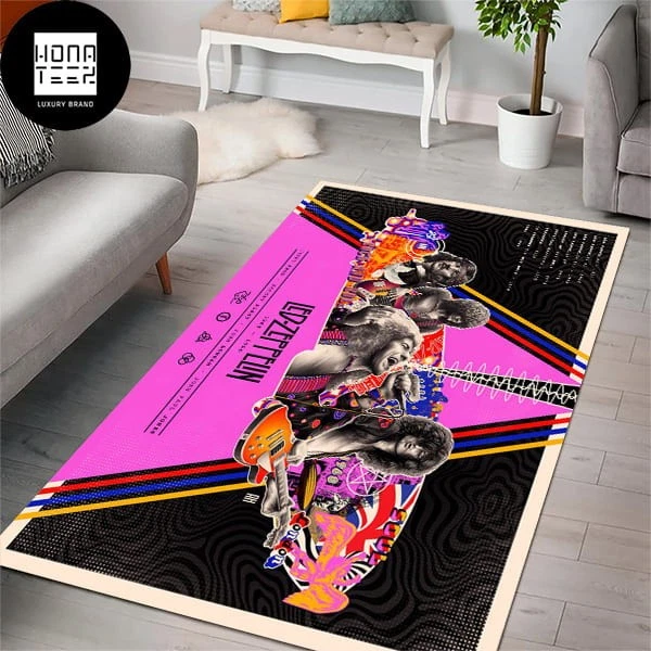 Led Zeppelin All Members Luxury Rug - Image 1 of 1