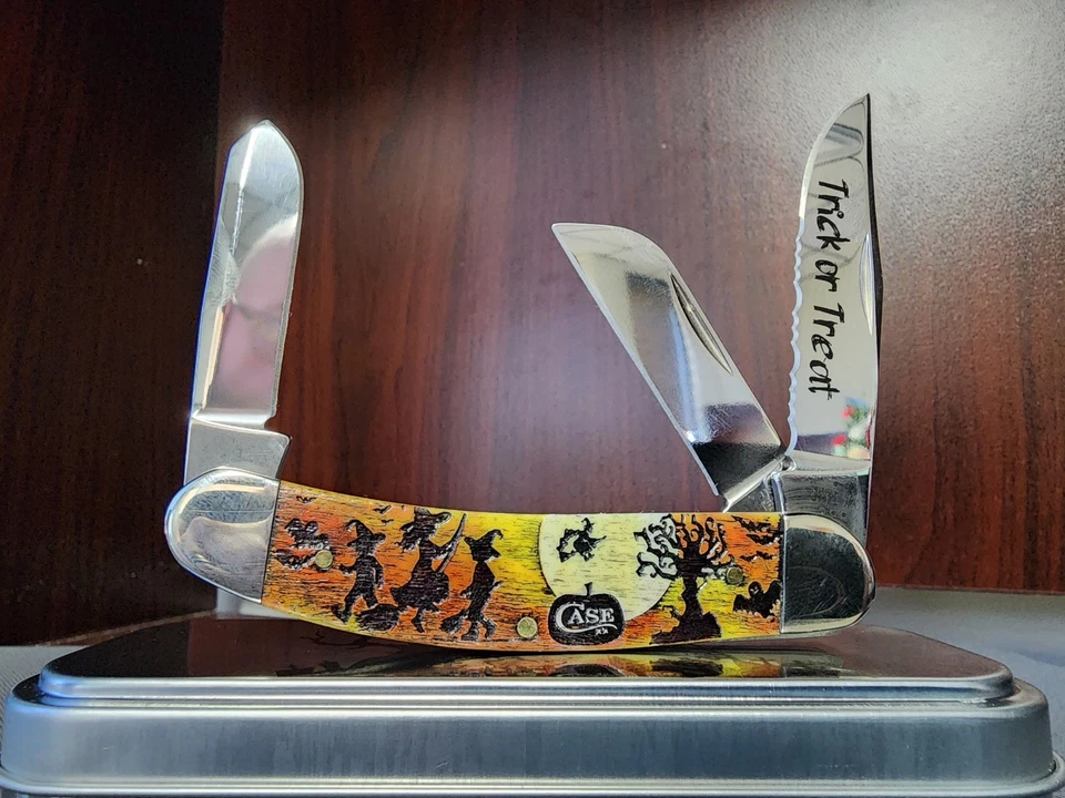 Case XX Master Dealer Exclusive 1 de 350 fabricado. Sowbelly ósseo de Halloween - Imagem 1 de 3