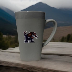 Memphis Tigers grau Keramiktasse grau M Logo NCAA Fanatic Group mit Deckel - Bild 1 von 4