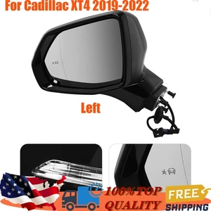 Left Driver Side Mirror Heated Rear View Mirror Fit For 2019-2022 Cadillac XT4 - Picture 1 of 20