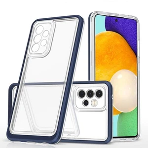 Clear 3in1 etui do Samsung Galaxy A13 5G żelowy pokrowiec z ramką niebieski - Zdjęcie 1 z 7