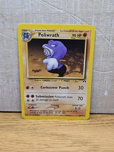 Poliwrath 28/75 Neo Discovery Non-Holo Rare Pokémon Card TCG  - Picture 1 of 14