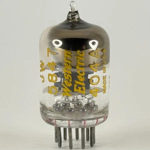 (1) Tested 1954 Western Electric JW 5847 404A Tube Black Plates D Halo Code 426 - Picture 1 of 4