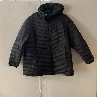 Mujer Lands End XL Wanderweight Ultraligero Con Capucha Embalable Plumón RN62830 Foto 1 de 4