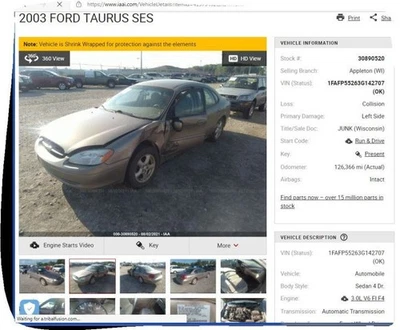 Engine ECM Electronic Control Module Right Hand Firewall Fits 03 SABLE 3692432 — 第 1/4 张图片