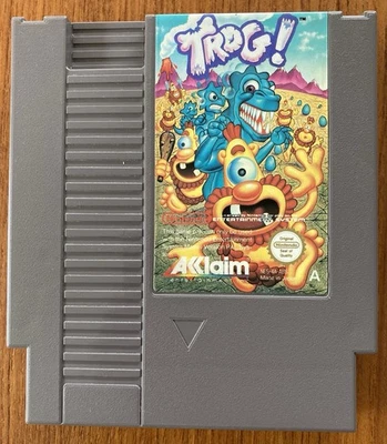 NES ~ TROG ! ~ Nintendo 3 Screw NES-4A-AUS Game Cart Only Pal A - Image 1 of 4