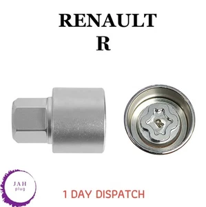 MASTER LOCKING WHEEL SECURITY NUT BOLT REMOVER KEY SOCKET R FOR RENAULT - Picture 1 of 6