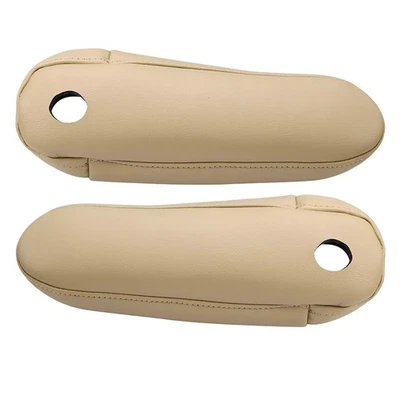 New Durable 2PCS Leather Seat Armrest Cover Fits For Lexus RX 2003-2009 Beige - Image 1 of 4