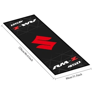 Motorcycle Motorbike Pit Mat Garage Workshop Carpet 220*80cm For Suzuki RM-Z450 - Picture 1 of 5