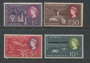 Kenya, Tanganyika, Uganda QEIII 1960 various hugh values to 10/ mint o.g. hinged - Picture 1 of 1