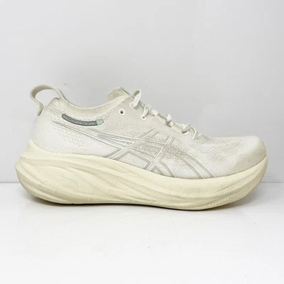 Asics Womens Gel Nimbus 26 1012B601 White Running Shoes Sneakers Size 8.5 - Image 1 of 4