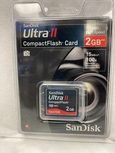NEW Genuine SanDisk Ultra II CompactFlash Card 2.0GB, SDCFH-002G-A11 - Picture 1 of 2