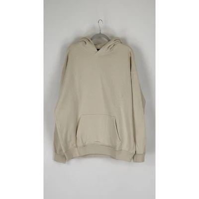 Abercrombie Oversized Essential Popover Hoodie Mens Size Large Tall Cream New - Image 1 of 4