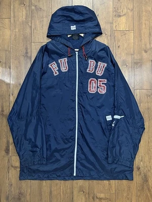 Vintage FUBU 05 windbreaker hooded jacket men’s XL  XXL navy 90’s USA C50 - Image 1 of 4