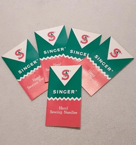 5 PAKETE SINGER HANDNÄHNADELN 3 PRO PACKUNG VINTAGE NEW OLD STOCK - Bild 1 von 8