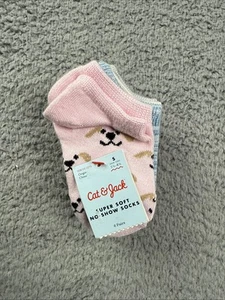 Cat & Jack Girls' 6pk 'Cat/Dog' No Show Socks - SIze 5.5 - 8.5 - Picture 1 of 6