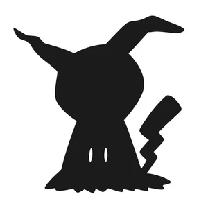 Pokemon Built in LED Mimikyu Silhouette Wall Sensor Light 18 x 2 x 19 cm Japan - Picture 1 of 4