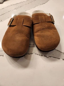 Torrid Damen gefütterte Slipper hellbraun Clogs Größe 9WW gebraucht  - Bild 1 von 3