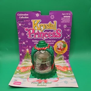 Vintage Playskool Krystal Principessa Krystal Holiday Globe Cupola Natale - Foto 1 di 12