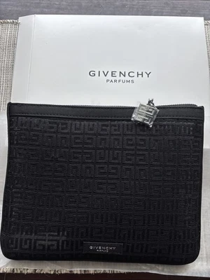 GIVENCHY Beauty Bolsa de Maquillaje Negra Plana Bolsa de Cosméticos 8.5”x 6.5” Nueva en Caja Foto 1 de 3
