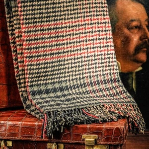 Ralph Lauren Home Double RRL Cashmere Lambswool Plaid Pattern Throw Blanket - Picture 1 of 10