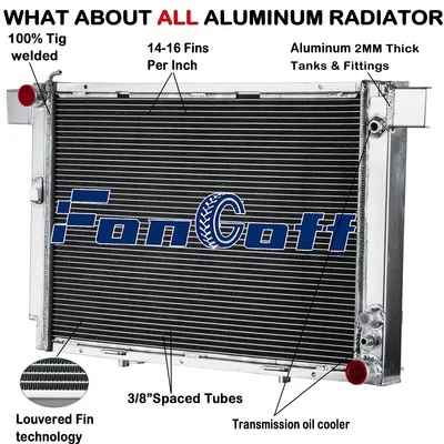 3-Row Aluminum Radiator For 1990-2002 Mercedes-Benz SL500 500 SL R129 5.0L 91 92 Foto 1 de 4