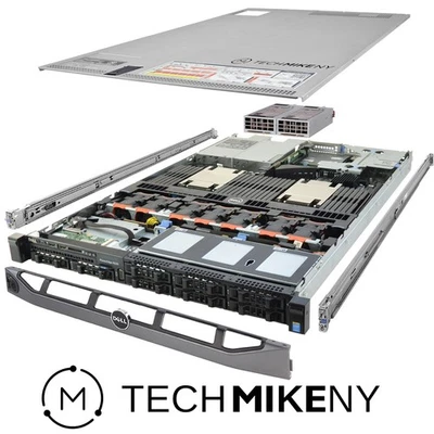 Dell PowerEdge R630 Server 2x E5-2687Wv4 3.00Ghz 24-Core 192GB RAM Bezel Rails - Image 1 of 4