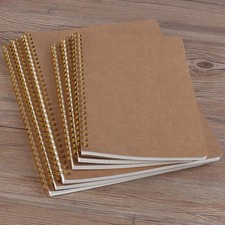 B5  Kraft Paper Notepad  Notebook Hardcover Cardboard Spiral Diar NEWEST__