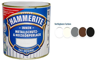 0,5L Hammerite Metallschutzlack & Heizkörperlack Lack für Metall im Innenbereich - Bild 1 von 3