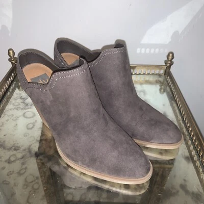 Dolce Vita Zapatos Mujer 9.5 Marrón Nya Imitación Gamuza Mula Tacón Madera Foto 1 de 4