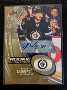 2022-23 Upper Deck Trilogy #RR-25 Dylan Samberg Rookie Renditions Gold Auto /15 - Picture 1 of 2