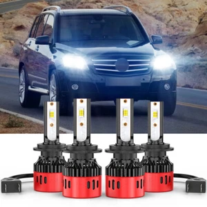 4* Faro LED haz alto bajo 6000 k para Benz GL350 GLK350 2010-2012 - H7+H7 - Imagen 1 de 12