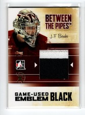 2010-11 Between The Pipes Emblems Black #M26 Jean-Francois Berube 1/1 *#/6