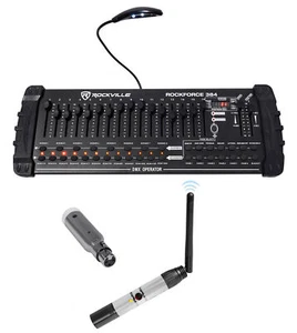 Controlador Rockville ROCKFORCE 384 canales DMX + receptor recargable + transmisor - Imagen 1 de 12