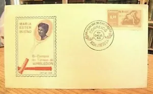 Maria Ester Bueno Wimbledon 1960 Rio de Janeiro Brazil First Day Cover - Picture 1 of 1