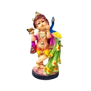 Playing Flute Lord Krishna Statue Figurine for Home/Temple/Gift - Picture 1 of 4